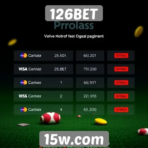 Comparação das opções de pagamento em 126BET